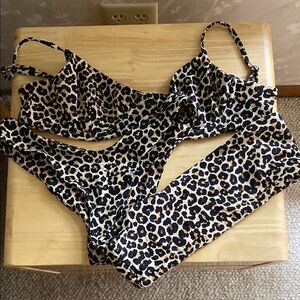 Leopard Print Bikini Set